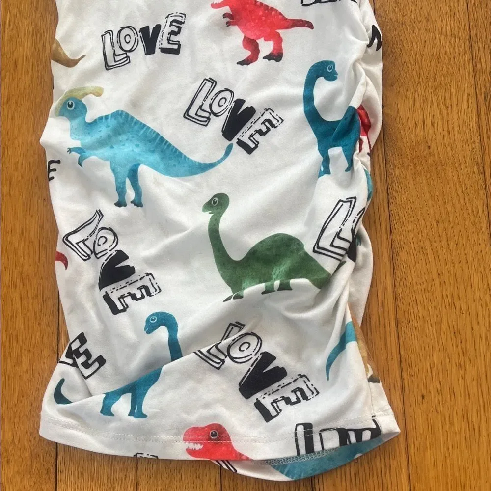 Brother & Sister Dinosaur Print matching outfits